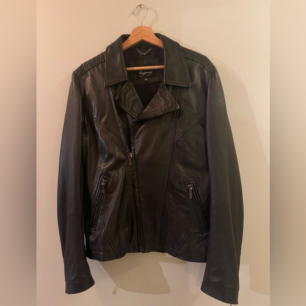 Black Soft Leather Moto Jacket